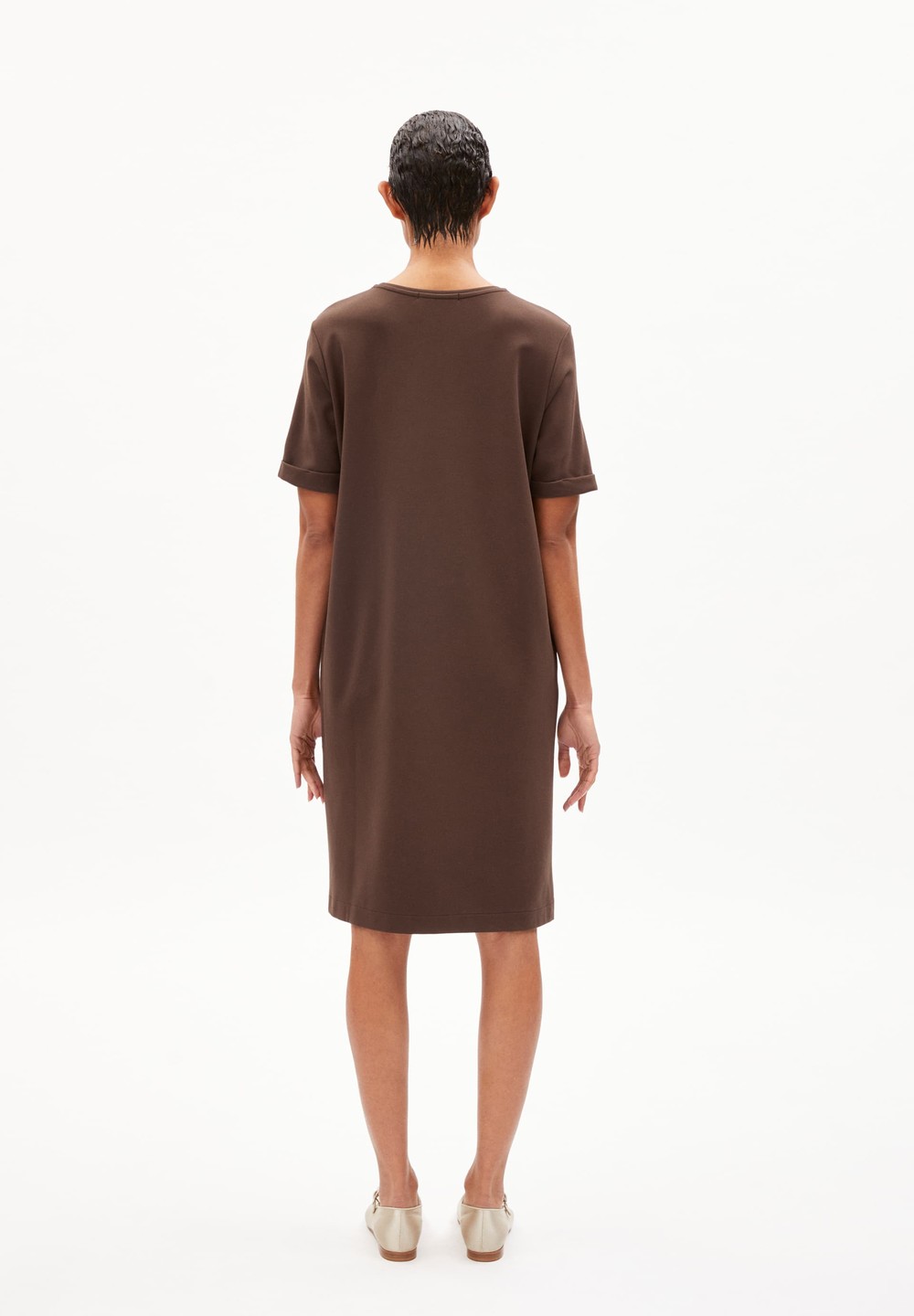 ARMEDANGELS MAAILANA Jersey Dress Regular Fit made of LENZING™ ECOVERO™ Mix Warm Slate | EGWYH0359