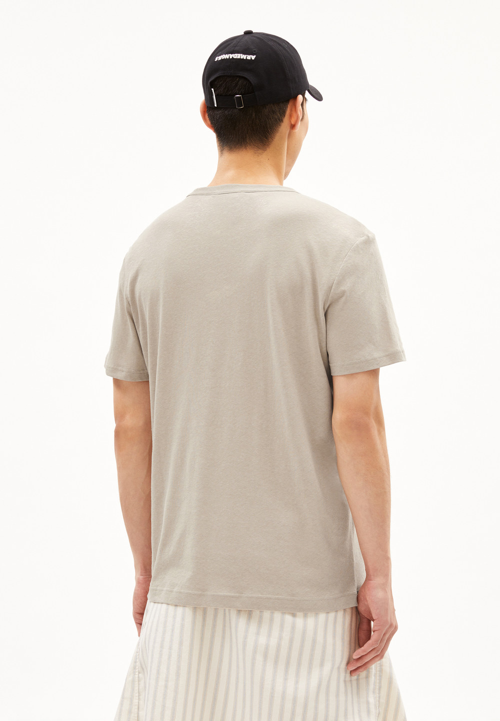 ARMEDANGELS MAARKOS LINO T-Shirt Relaxed Fit made of Linen-Mix Sand Stone | QUTSZ0652