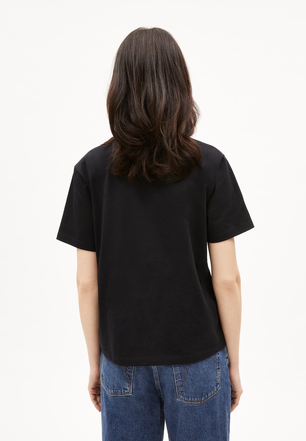 ARMEDANGELS MAARLARA NESTLING T-Shirt Relaxed Fit made of Organic Cotton Černé | SWYPT7034