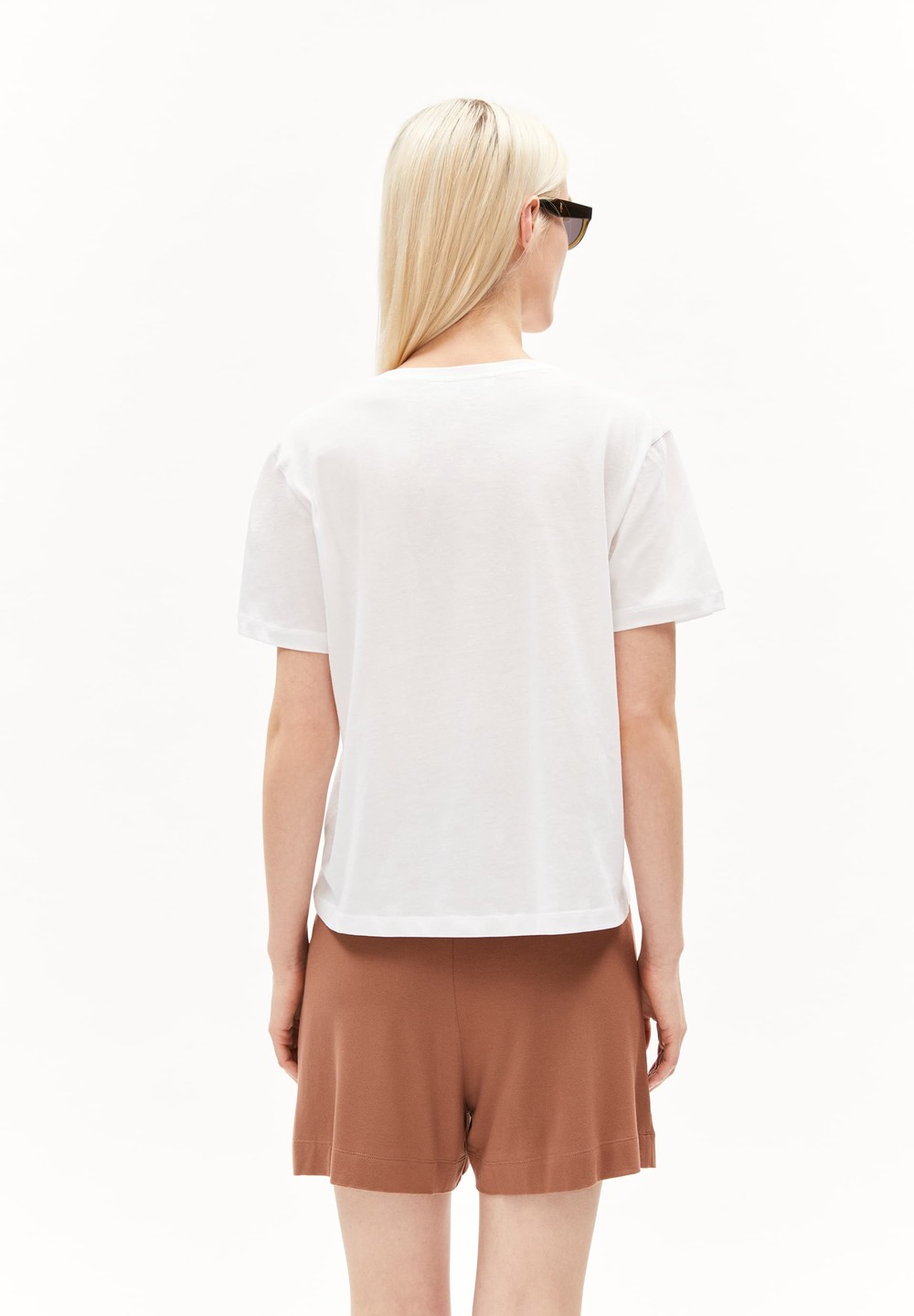 ARMEDANGELS MAARLA Å EMBRO T-Shirt Relaxed Fit made of Organic Cotton Bílé | BOFET5863