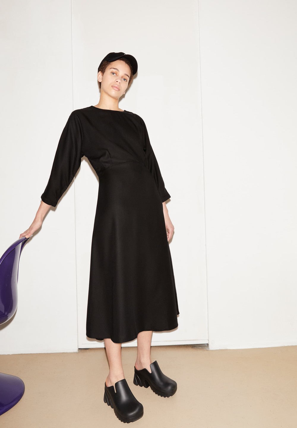 ARMEDANGELS MAARLENA Woven Dress Regular Fit made of TENCEL™ Lyocell Černé | YGIUF1908