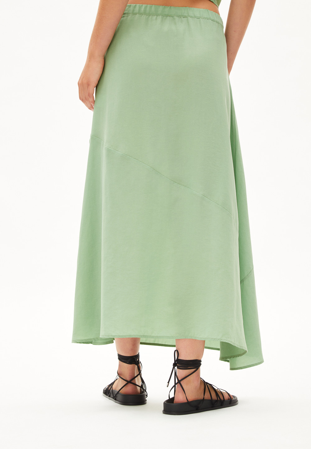 ARMEDANGELS MAGAALI Woven Skirt Regular Fit made of TENCEL™ Lyocell Zelene | HTIQS2789