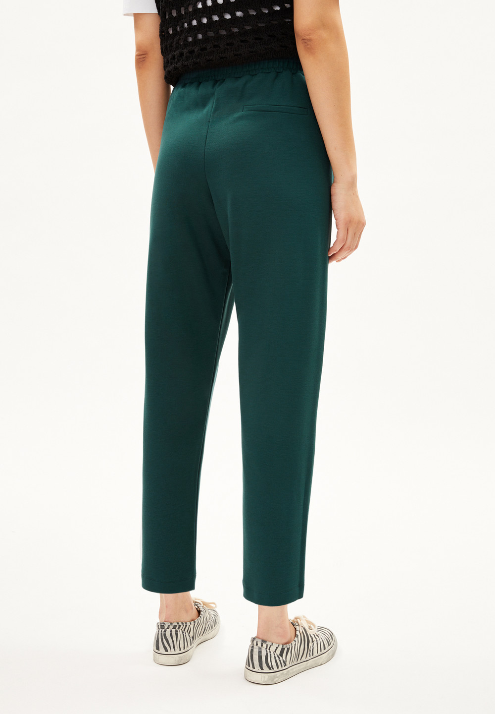 ARMEDANGELS MAGDAALENA Jersey Pants made of LENZING™ ECOVERO™ Mix Teal Stone | EQKGW2947