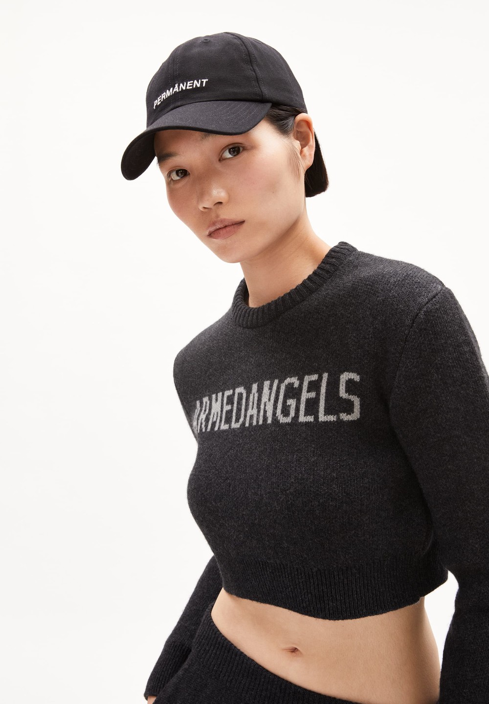 ARMEDANGELS MEJAA Sweater Slim Fit made of Organic Wool Mix Steel Melange | HTJPZ3459