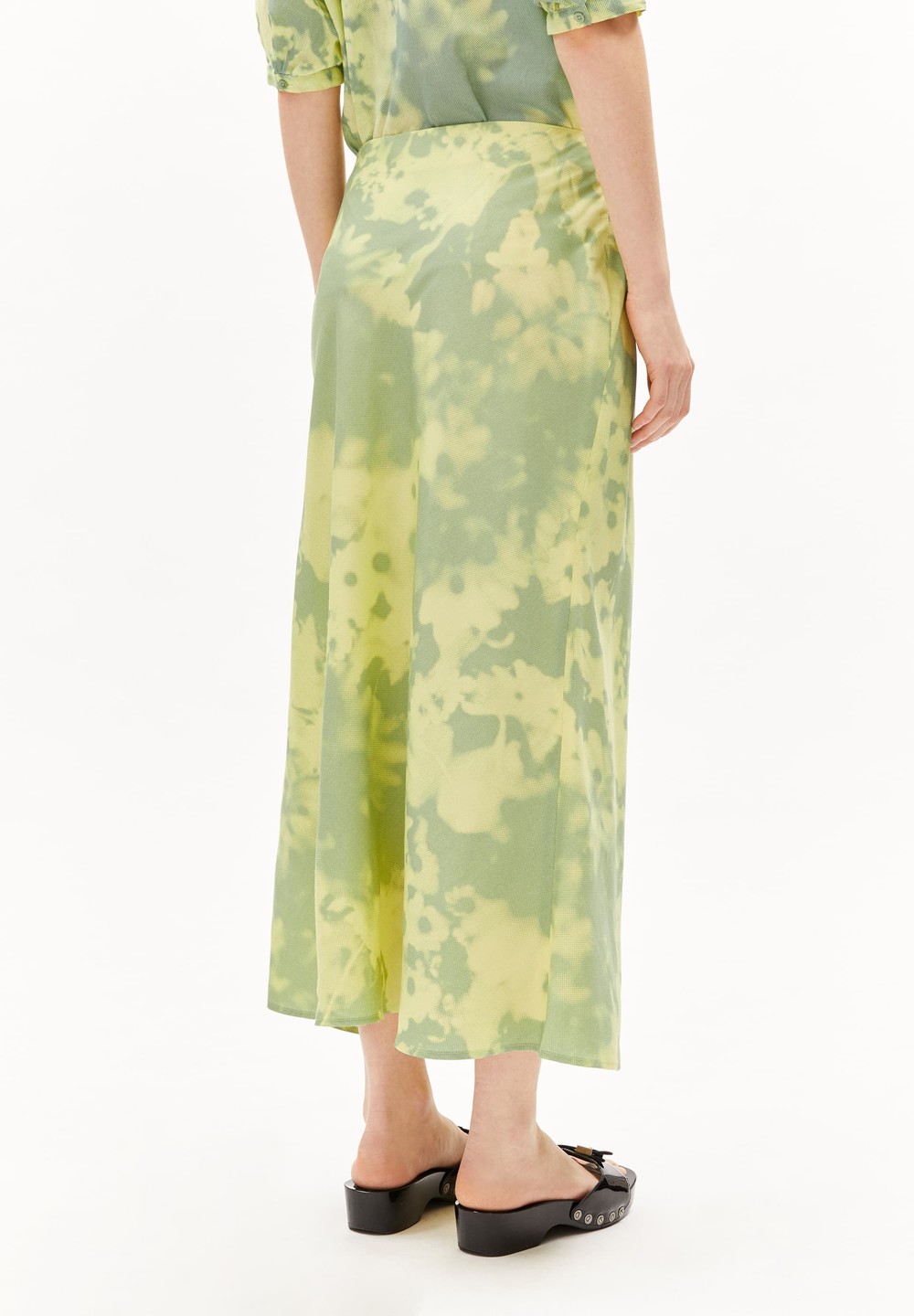 ARMEDANGELS MILAJAANA BLOMMAA Woven Skirt Regular Fit made of TENCEL™ Lyocell Mix Světle | GSIPQ1079