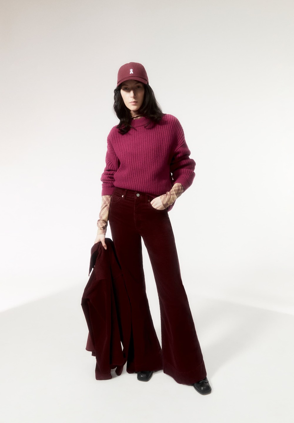 ARMEDANGELS MURLIAA CORDUROY Woven Pants made of Organic Cotton Mix Cranberry Juice | YLIWQ8152