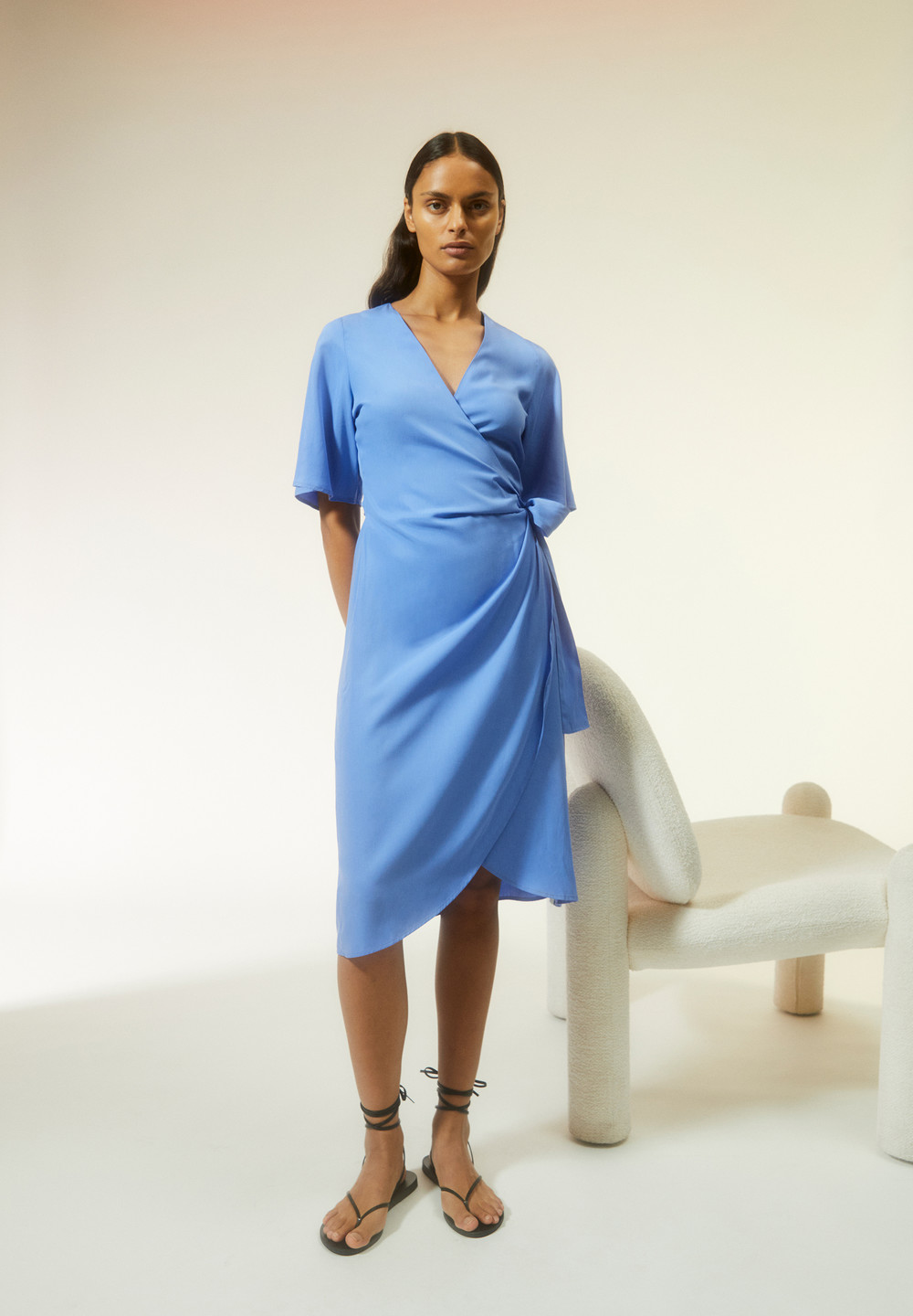 ARMEDANGELS NATAALE Woven Dress Regular Fit made of TENCEL™ Lyocell Mix Blankyt | YXMPA1945