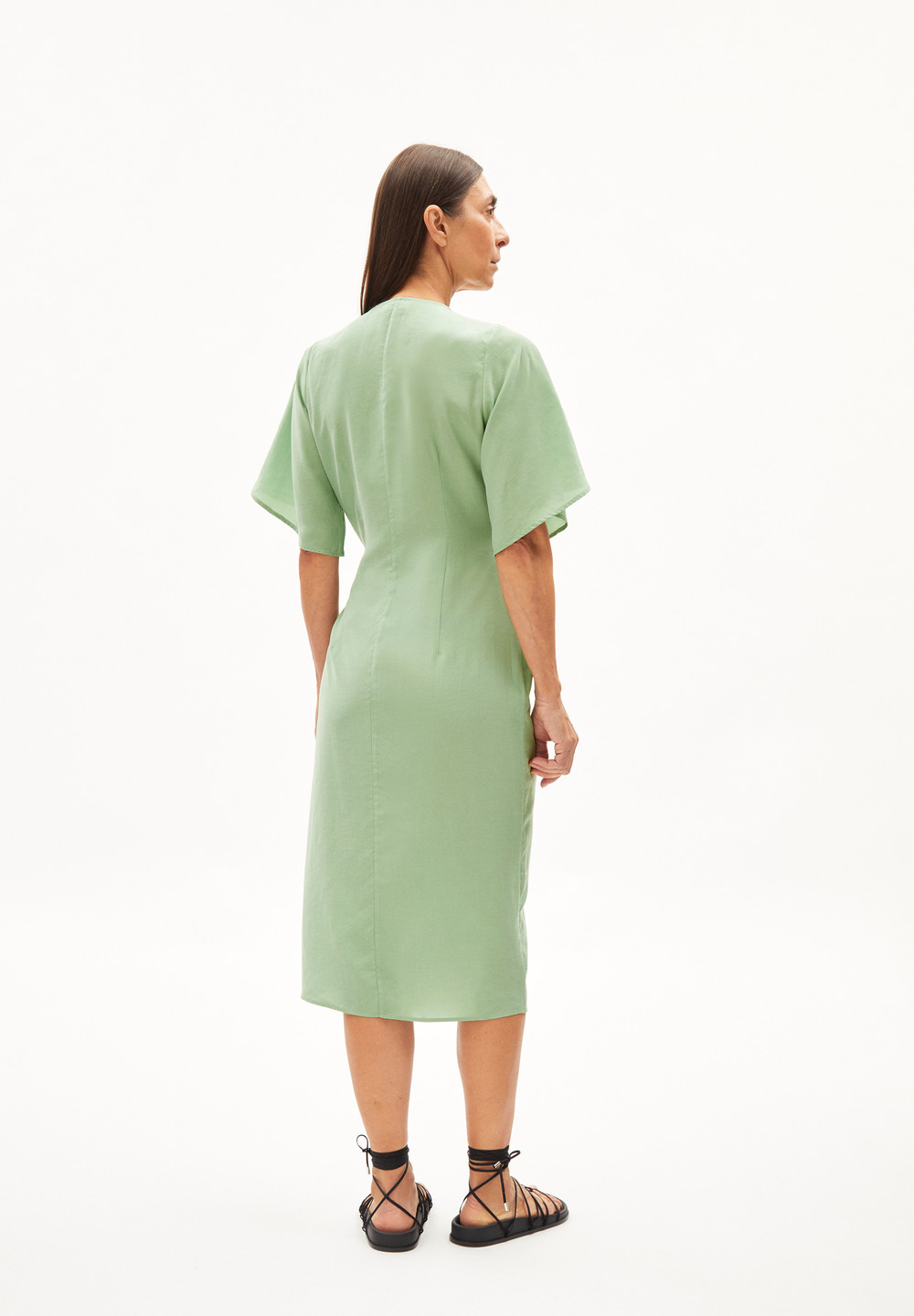 ARMEDANGELS NATAALE Woven Dress Regular Fit made of TENCEL™ Lyocell Zelene | ENPZU6940