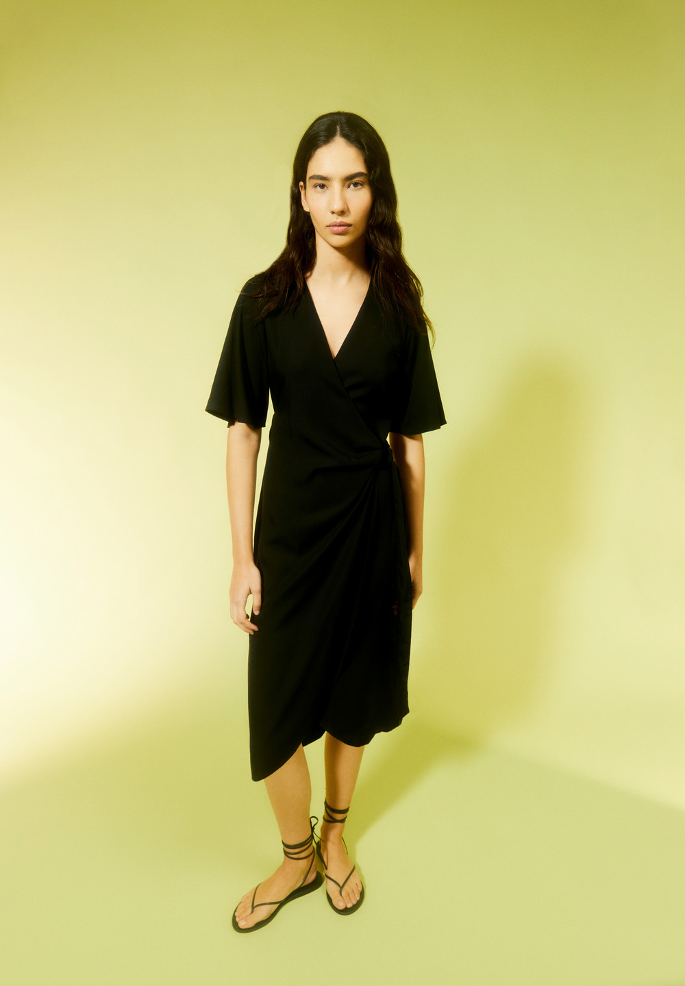 ARMEDANGELS NATAALE Woven Dress Regular Fit made of TENCEL™ Lyocell Mix Černé | XTNJS5430