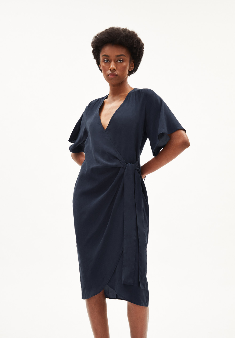 ARMEDANGELS NATAALE Woven Dress Regular Fit made of TENCEL™ Lyocell Night Sky | IFCBY1965