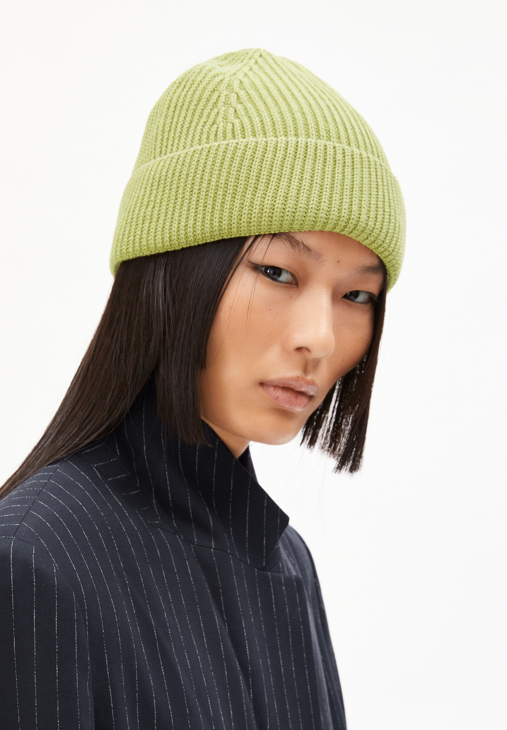 ARMEDANGELS NILDAAO COTTON Beanie made of Organic Cotton New Moss | SLGUP0945