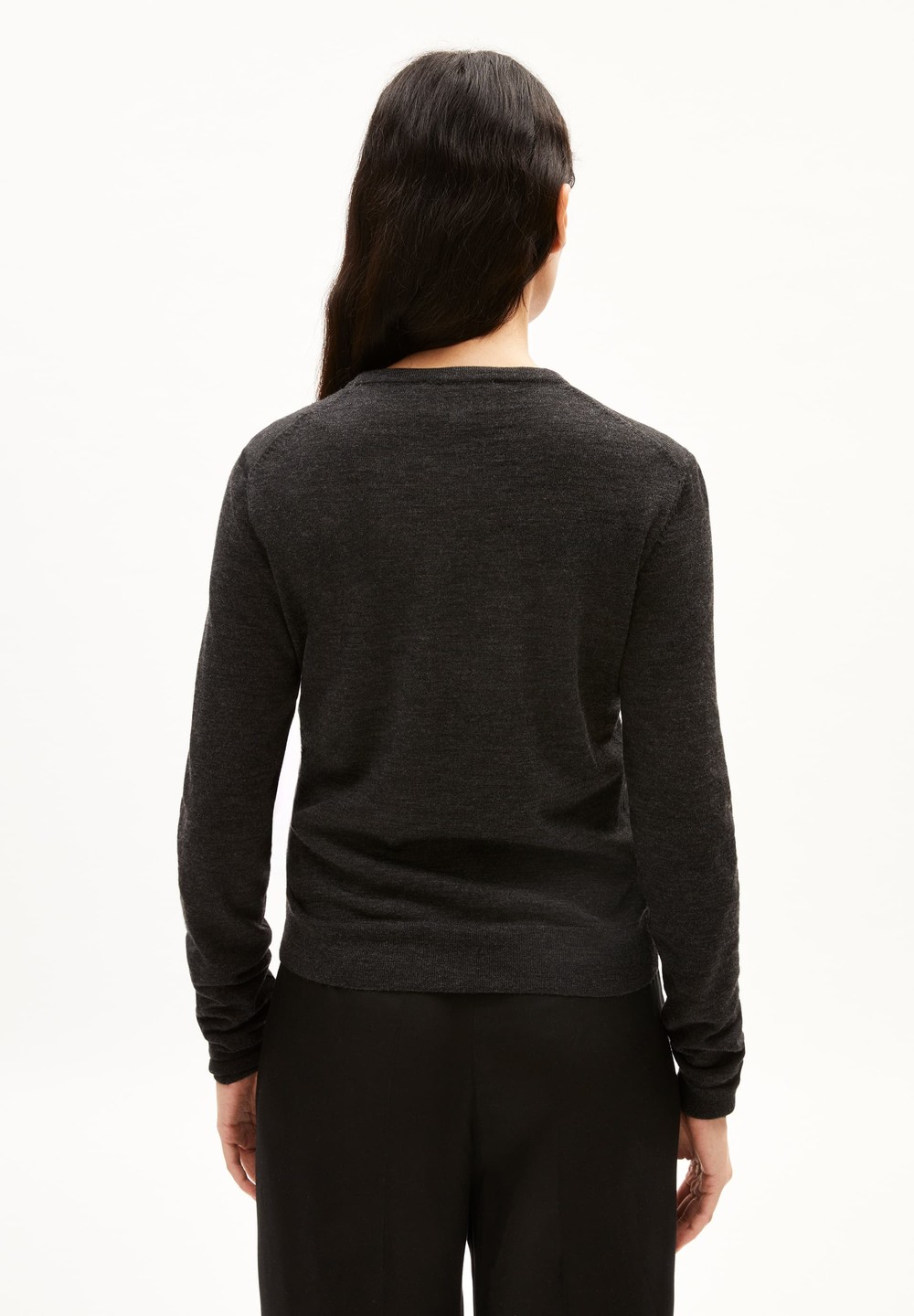 ARMEDANGELS OPHALIAA MERINO Cardigan Slim Fit made of Merino-Wool Steel Melange | HNFWG8043