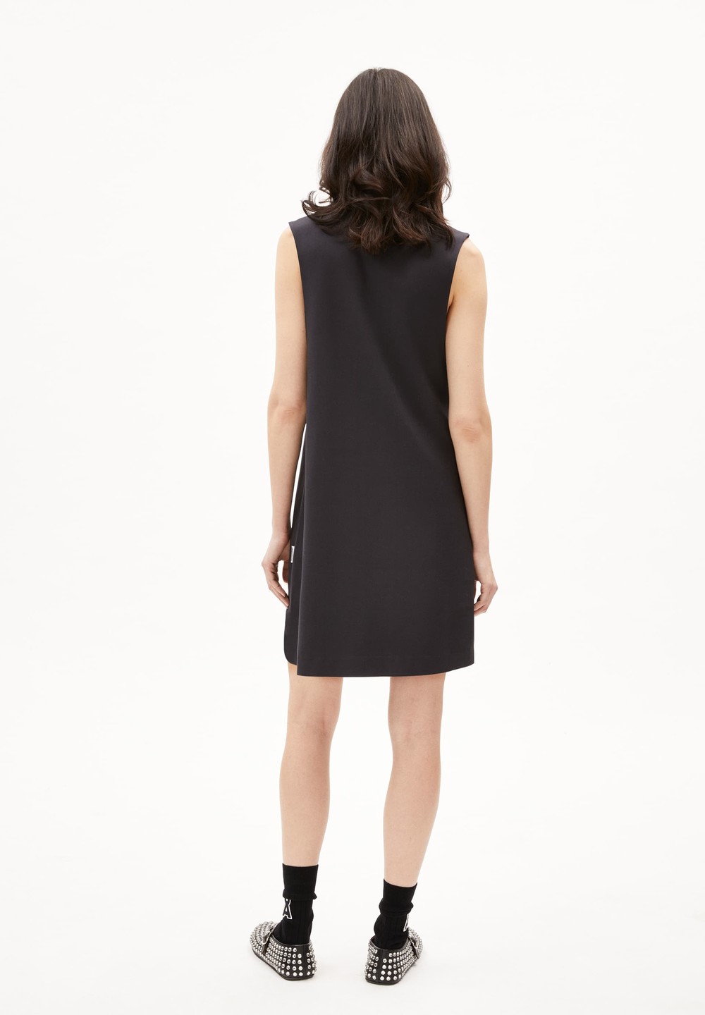 ARMEDANGELS PINAAFO Woven Dress Regular Fit made of LENZING™ ECOVERO™ Viscose Mix Tmavě | YJFBR8491