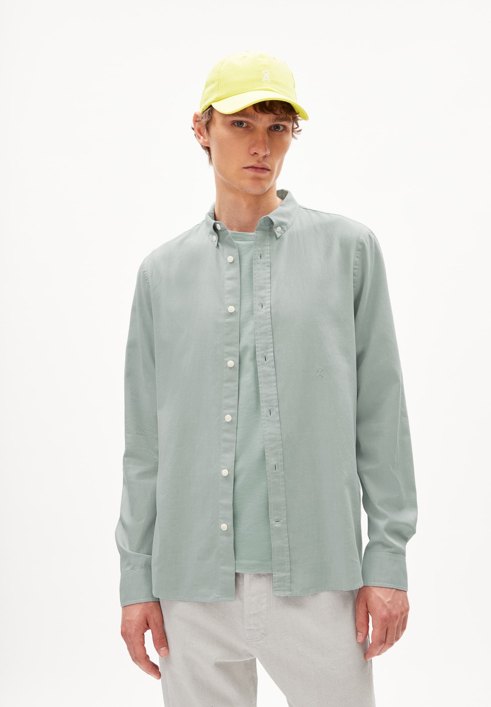 ARMEDANGELS QUAASA Shirt Regular Fit made of Organic Cotton Morning Dew | JNGCO8604