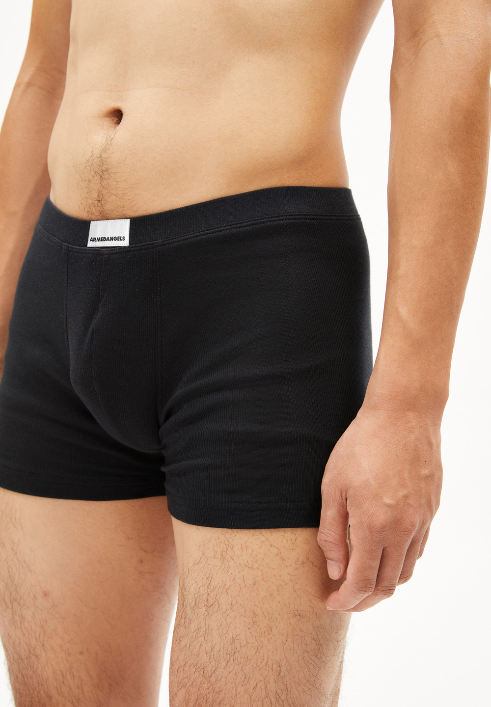 ARMEDANGELS RICAARD RIB Rib-Boxer made of Organic Cotton Mix Černé | NHCQE5743