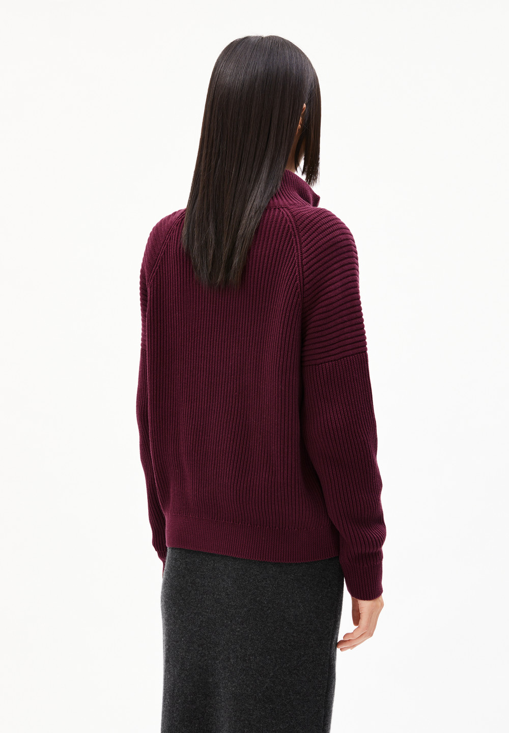 ARMEDANGELS RONYIAAS Sweater Loose Fit made of Organic Cotton Cranberry Juice | GHCWS3697