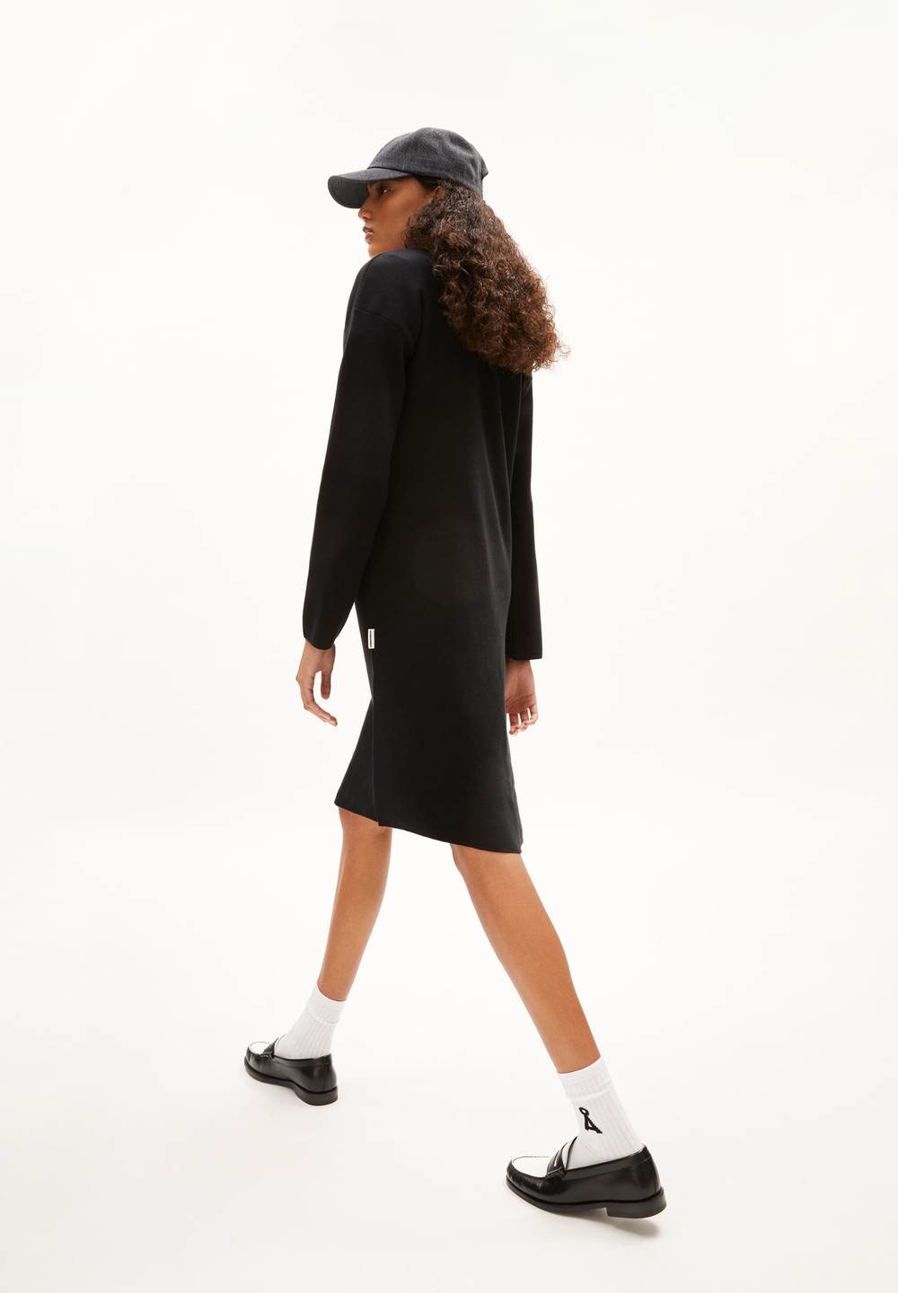 ARMEDANGELS ROSANNIAAS Knit Dress Relaxed Fit made of Organic Cotton Černé | DYFCZ6132