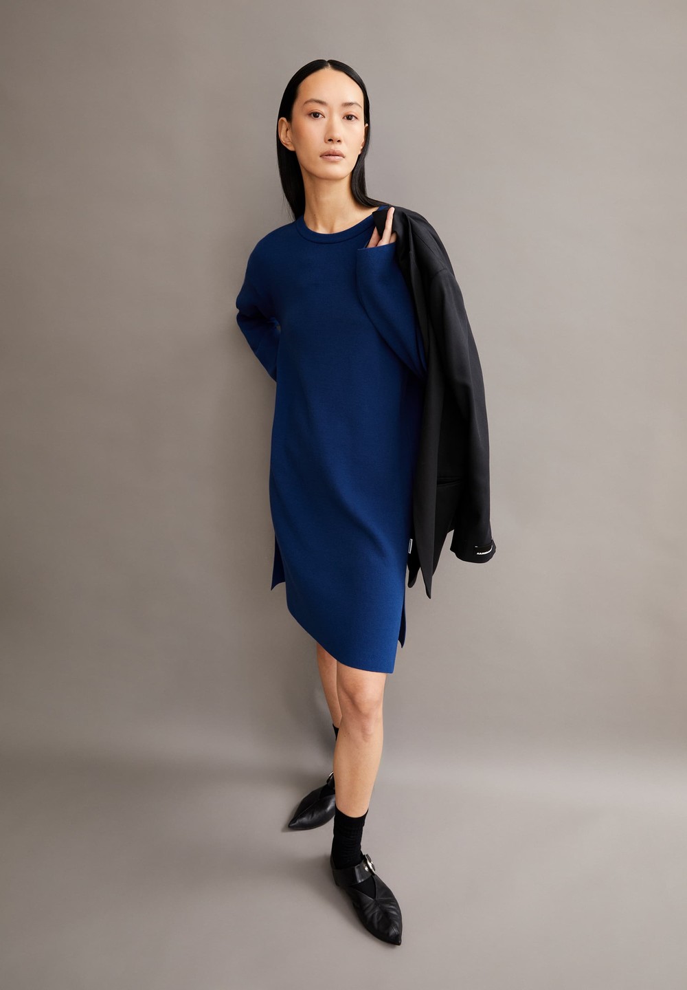 ARMEDANGELS ROSANNIAAS Knit Dress Relaxed Fit made of Organic Cotton Indigo | CUODK9682