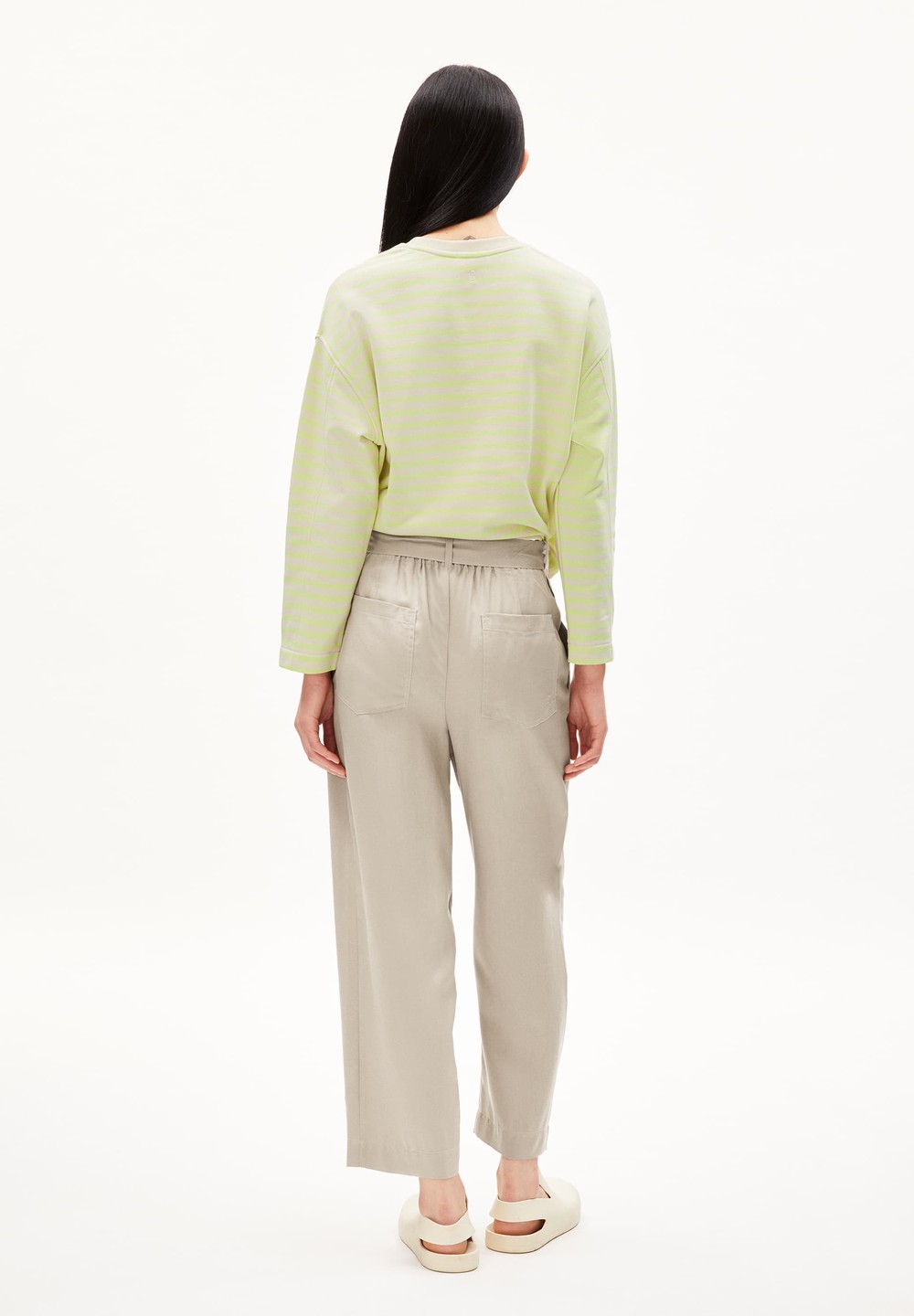 ARMEDANGELS SAAMERA Woven Pants Relaxed Fit made of TENCEL™ Lyocell Světle | SQJTV3916