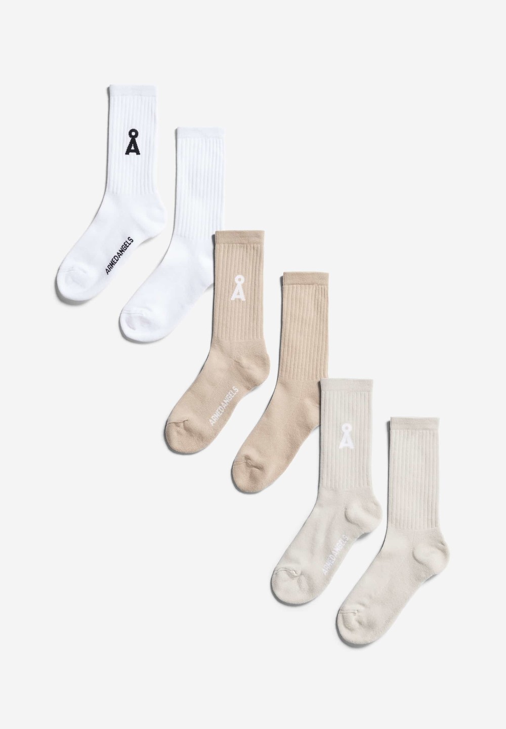 ARMEDANGELS SAAMUS BOLD Socks made of Organic Cotton Mix Luna Rock | XGZLJ5871