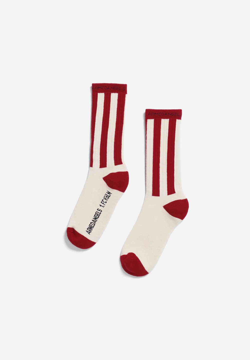 ARMEDANGELS SAAMUS FC Socks made of Organic Cotton Mix Fc Red-oatmilk | FPVIA6512