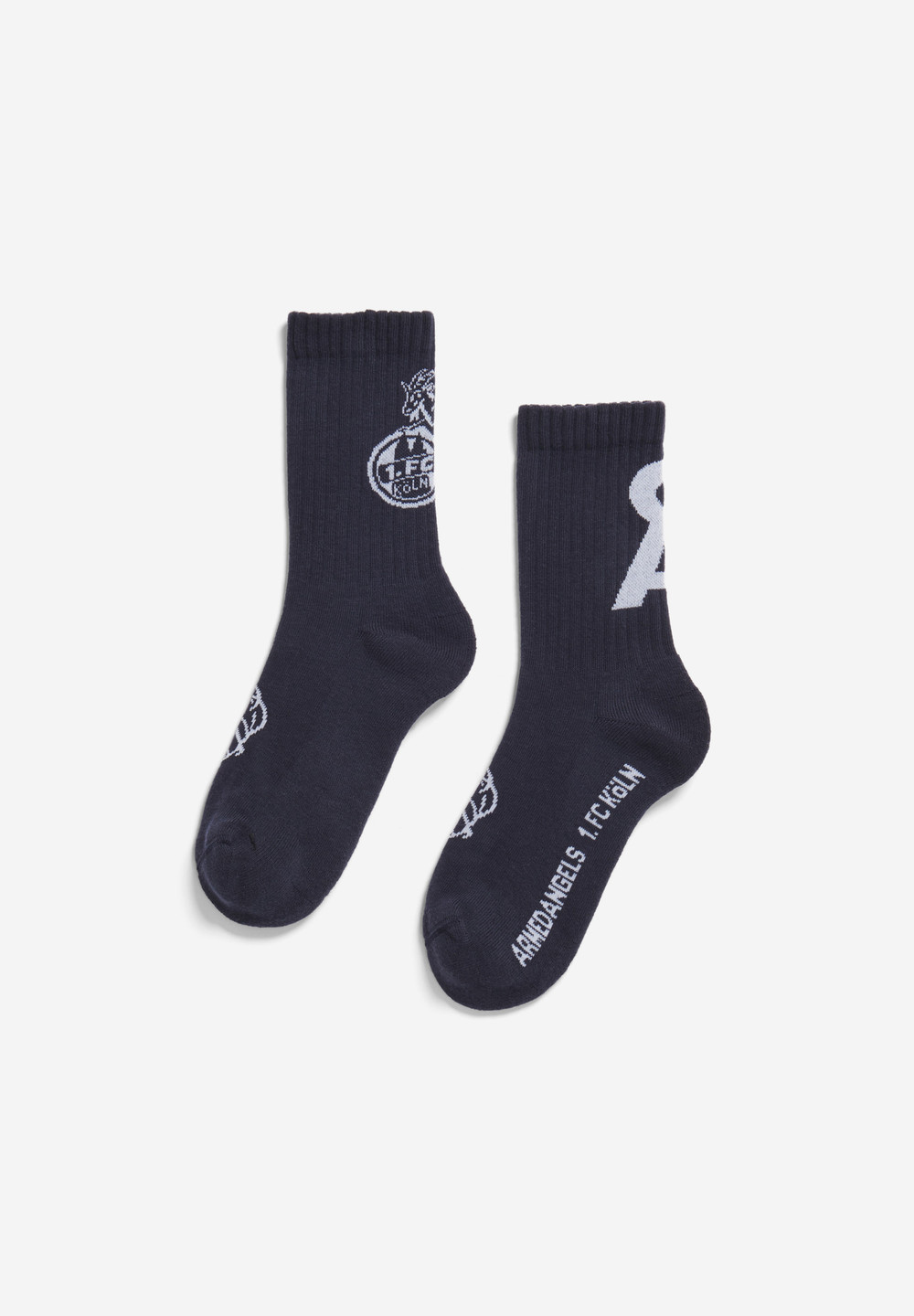 ARMEDANGELS SAAMUS SHORT FC Socks made of Organic Cotton Mix Night Sky | RUJPY9106