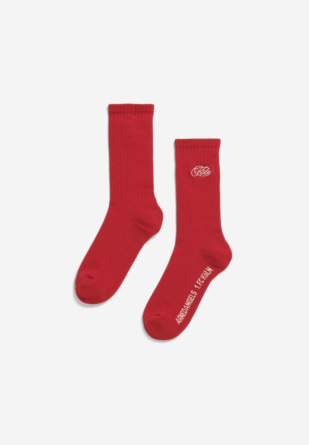 ARMEDANGELS SAAMUS SHORT KÖLN FC Socks made of Organic Cotton Mix Červené | PUGYS0241