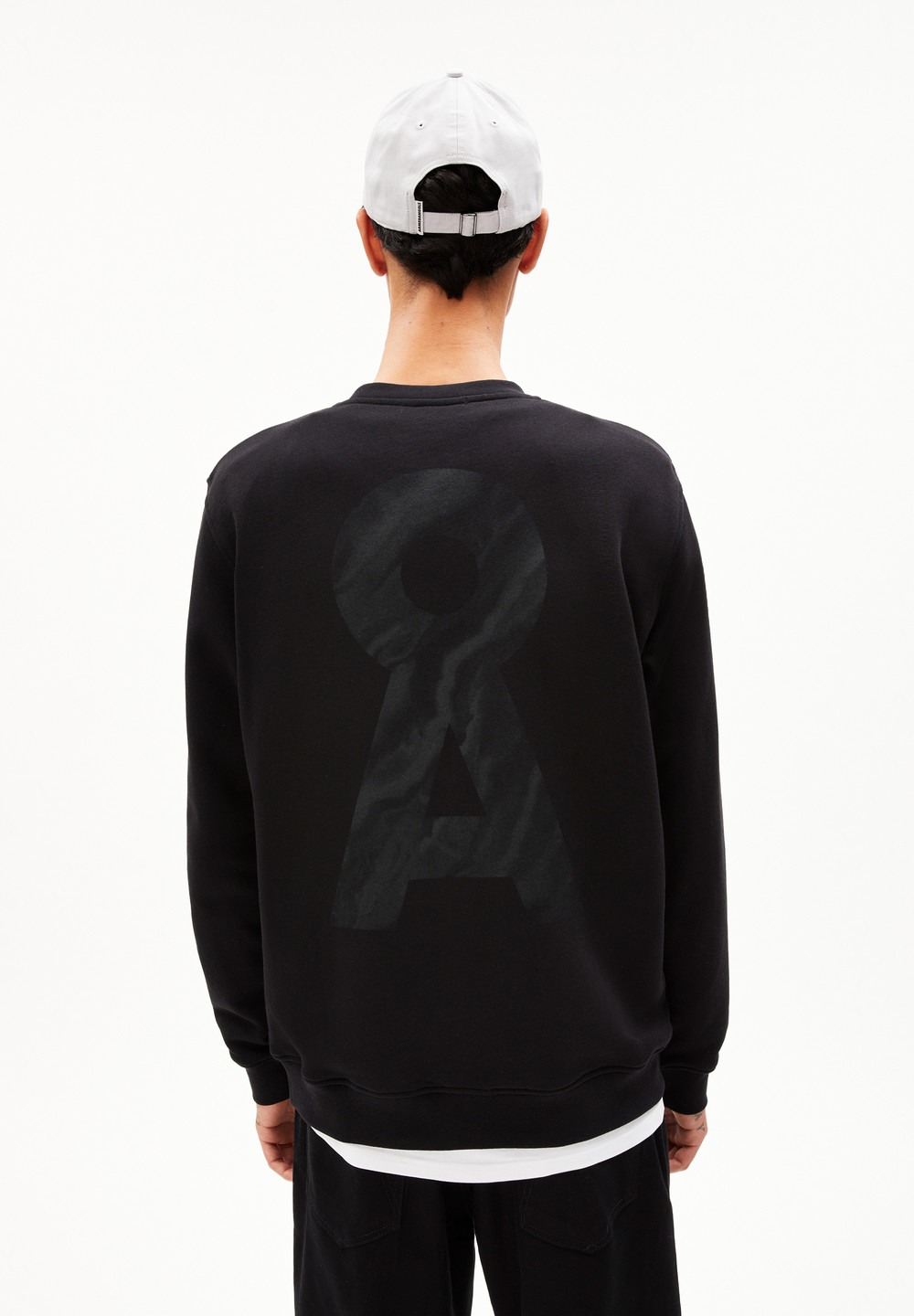 ARMEDANGELS SNAADE STONGE Sweatshirt Regular Fit made of Organic Cotton Mix Černé | ZSIWN9412