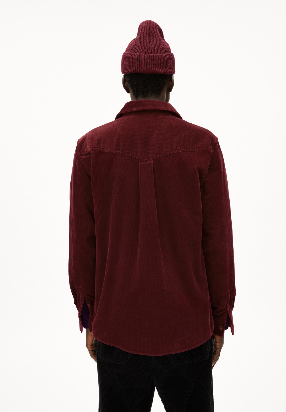 ARMEDANGELS SOMAAN Overshirt Regular Fit made of Organic Cotton Mix Cranberry Juice | VUOZF6580