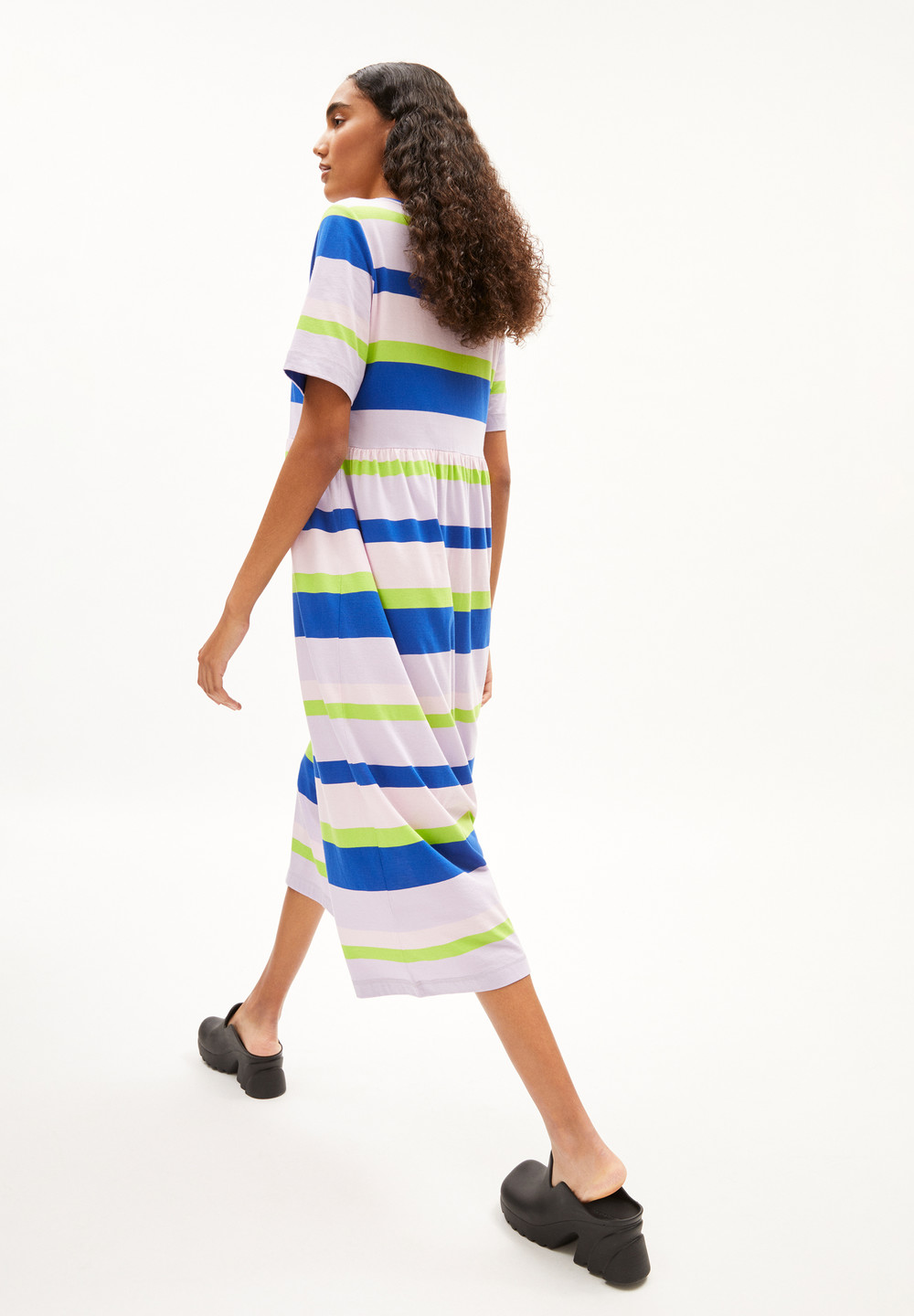 ARMEDANGELS TAAKYRA HORAACIOS Jersey Dress Loose Fit made of Organic Cotton Světle | BCXQG0275