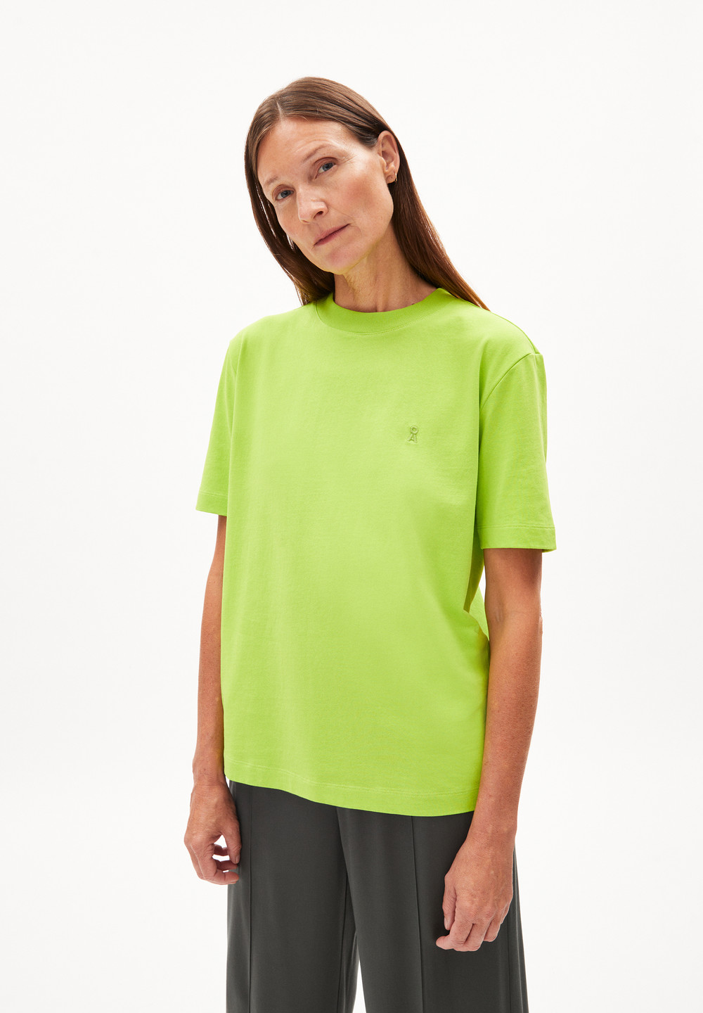 ARMEDANGELS TARJAA Heavyweight T-Shirt Loose Fit made of Organic Cotton Mix Super Lime | FRJBT1253