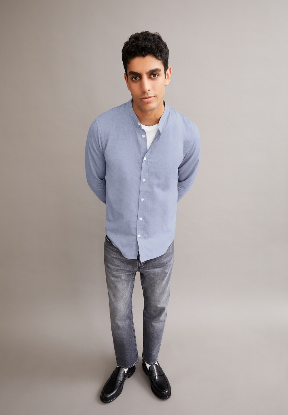 ARMEDANGELS TOMAASAS Shirt Regular Fit made of Organic Cotton Indigo | SPJZN0792