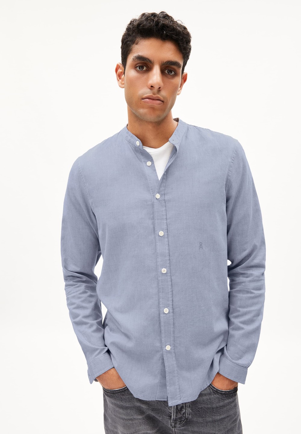 ARMEDANGELS TOMAASAS Shirt Regular Fit made of Organic Cotton Indigo | SPJZN0792