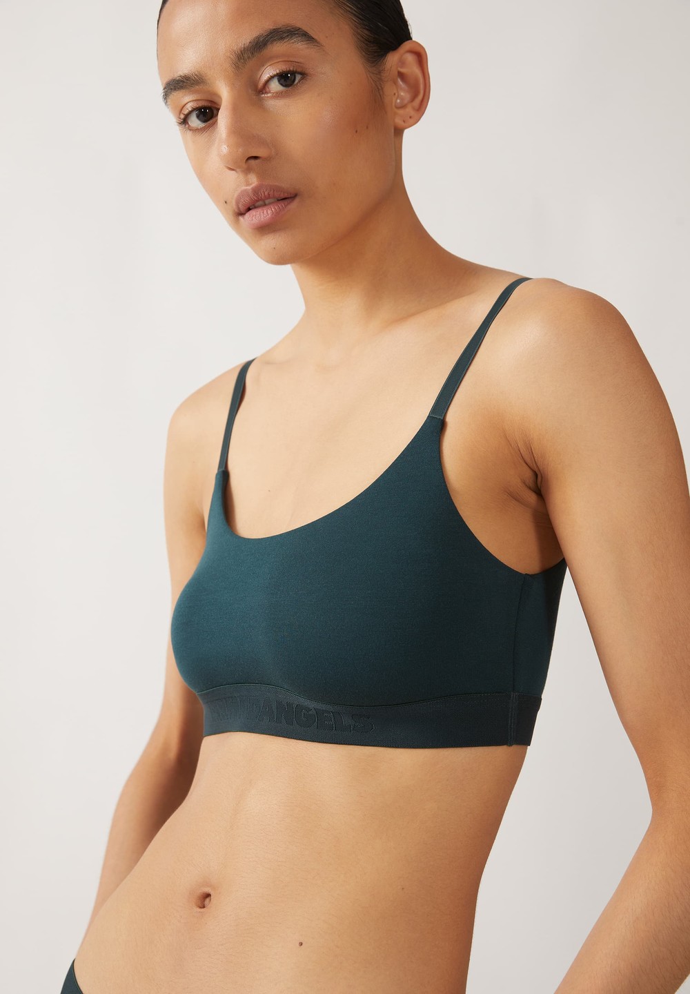 ARMEDANGELS TOVAA Bralette made of TENCEL™ Modal Mix Teal Stone | MDASX4127