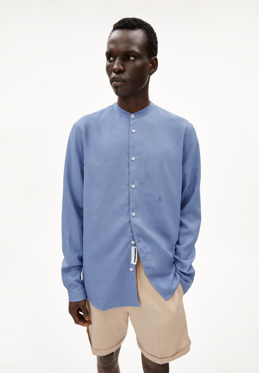 ARMEDANGELS VAALERONIMUS LINO Shirt Relaxed Fit made of Linen-Mix Blankyt | IEMPX0572