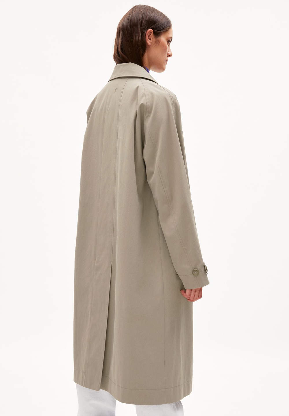 ARMEDANGELS VAANOISE Coat Relaxed Fit made of Organic Cotton Sand Stone | HZYJP1673