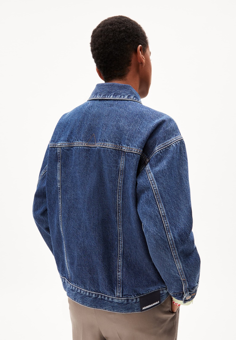 ARMEDANGELS VELITAA OVERSIZED Denim Jacket Oversized Fit made of Organic Cotton Mix Tmavě Blankyt | PFWLN4610