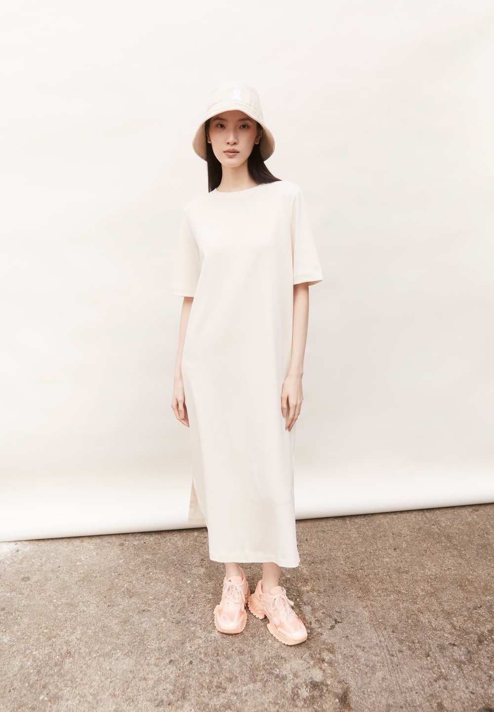 ARMEDANGELS XELINAA Heavyweight Jersey Dress Relaxed Fit made of Organic Cotton Mix Undyed | KVRFM8467